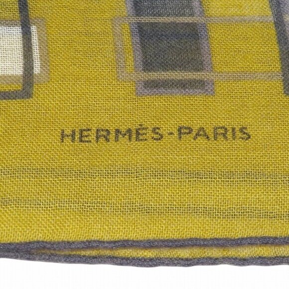 HERMES Brown Scarf - Picture 7 of 9